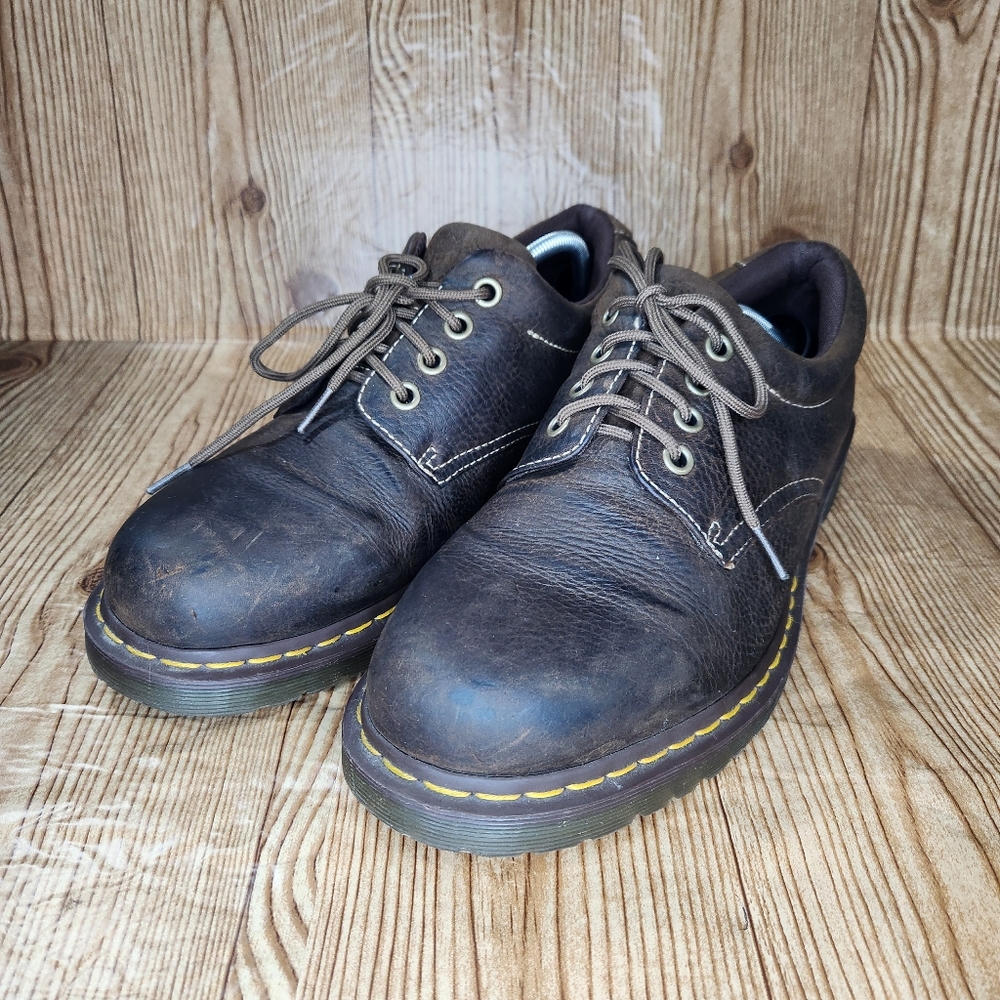 Dr. Martens Men's Boston Brown Leather Shoe Size 13